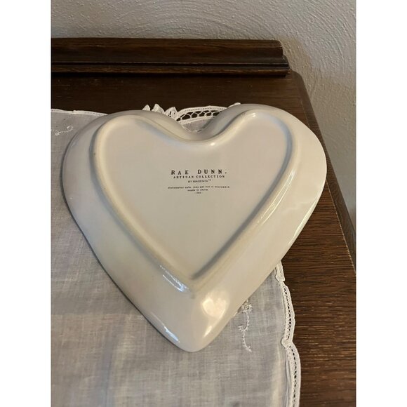Rae Dunn Valentines Heart Love with Hearts Plate - Picture 5 of 5
